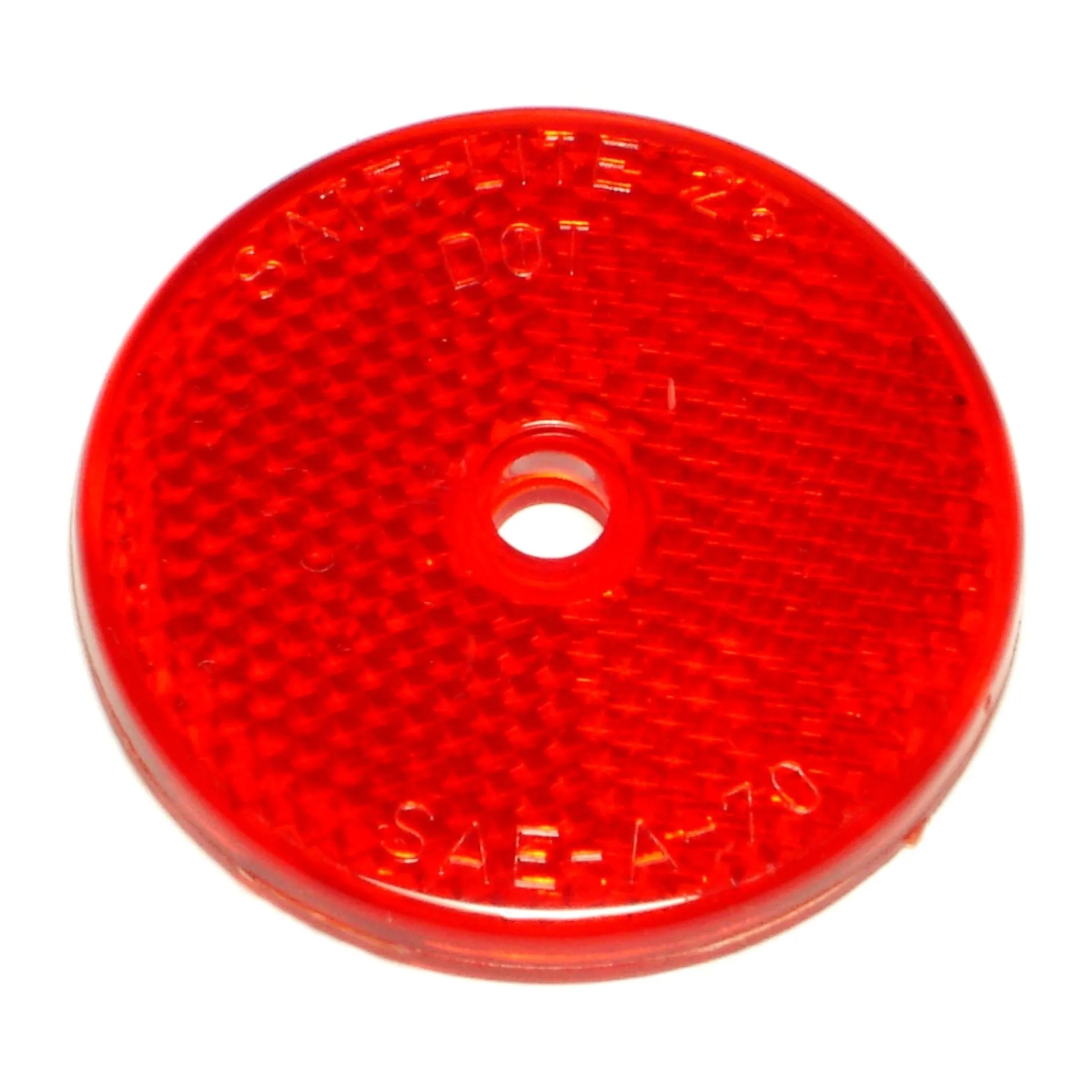 2-3/16" Red Plastic Reflectors (10 pcs.)