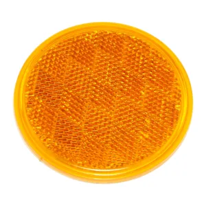 3-3/16" Amber Plastic Stick-On Reflectors (5 pcs.)