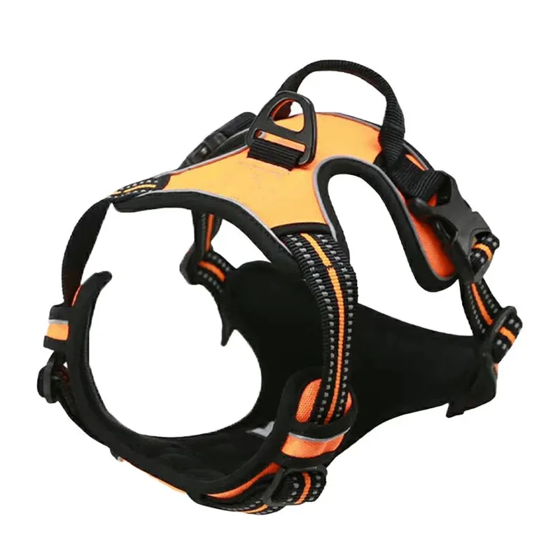 Adjustable Reflective Dog Harness - Breathable Vest for All Dog Sizes