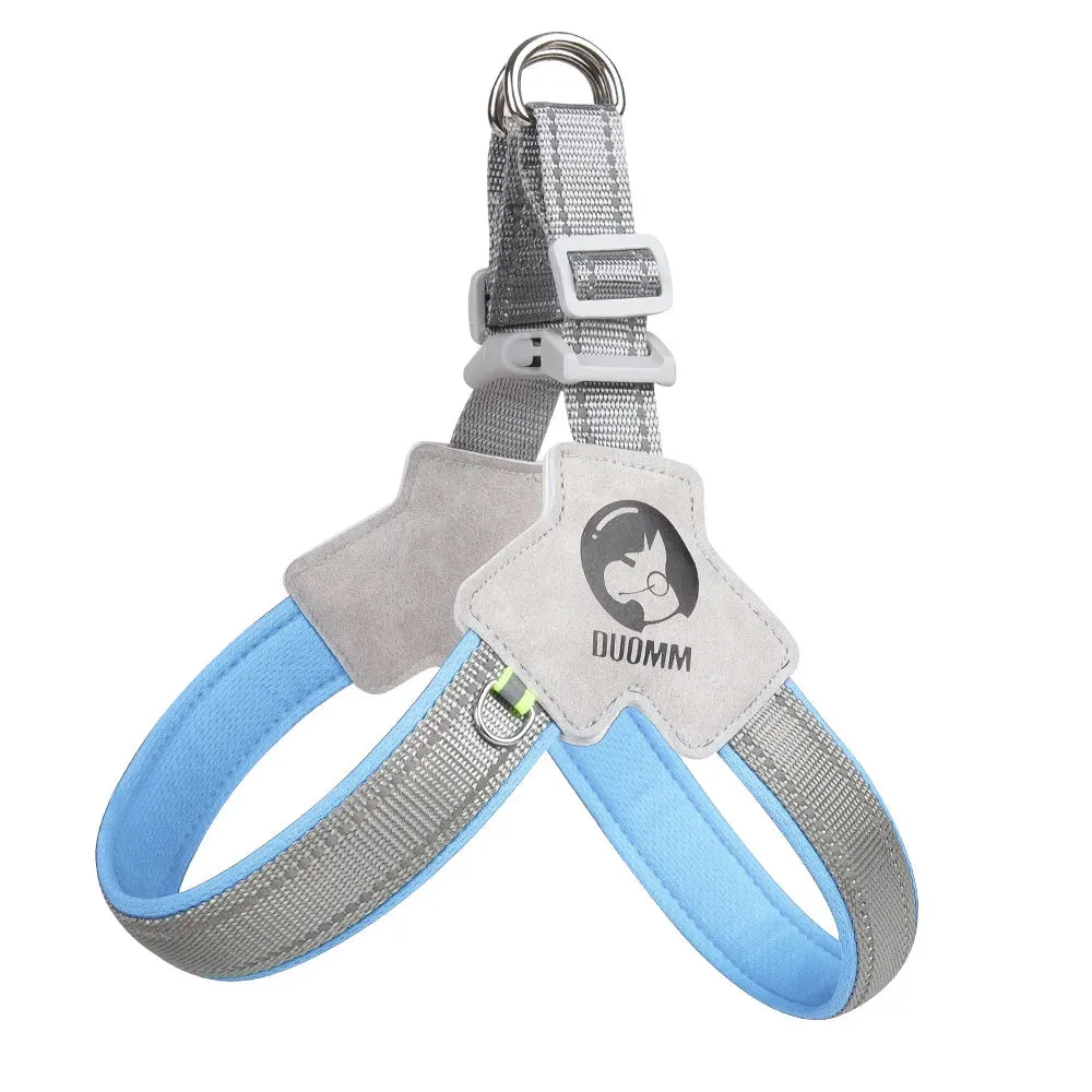 Adjustable Reflective Dog Harness for Small to Medium Dogs - Ideal for Outdoor Walking