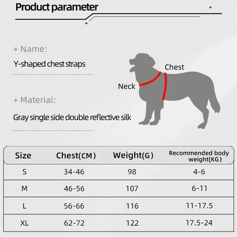 Adjustable Reflective Dog Harness for Small to Medium Dogs - Ideal for Outdoor Walking