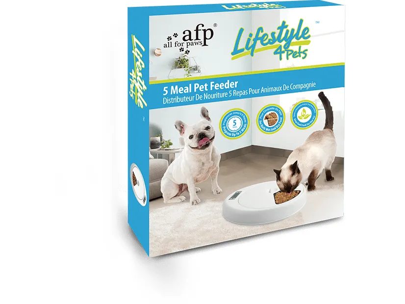 AFP Lifestyle 4 Pet-5 Meal Pet Feeder