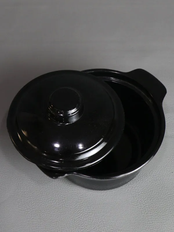 Black Melamine Circle Shape Mini Bowl