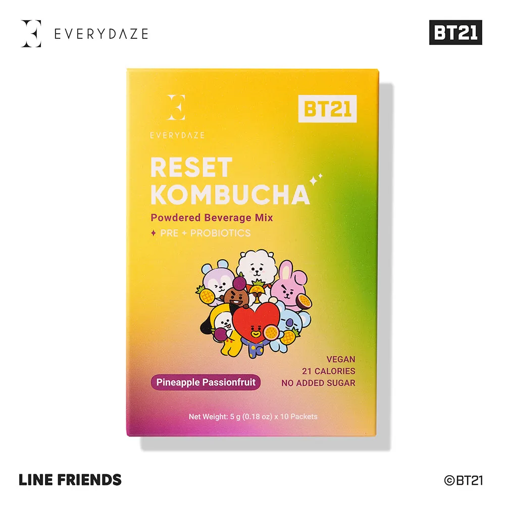 BT21 RESET KOMBUCHA- Pineapple Passionfruit