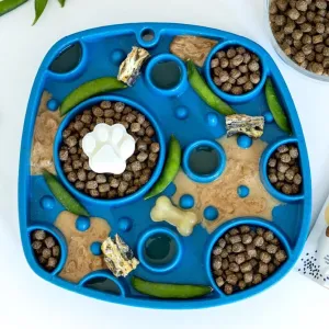 Bubbles All-in-One Enrichment Slow Feeder & Lick Mat for Dogs