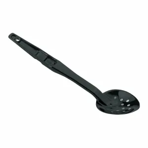 Cambro SPOP13CW110 Black Camwear Polycarbonate 13" Perforated Deli Spoon | Denson CFE