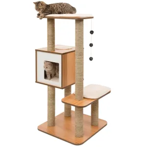 Catit Vesper V-High Base In Walnut Cat Condo