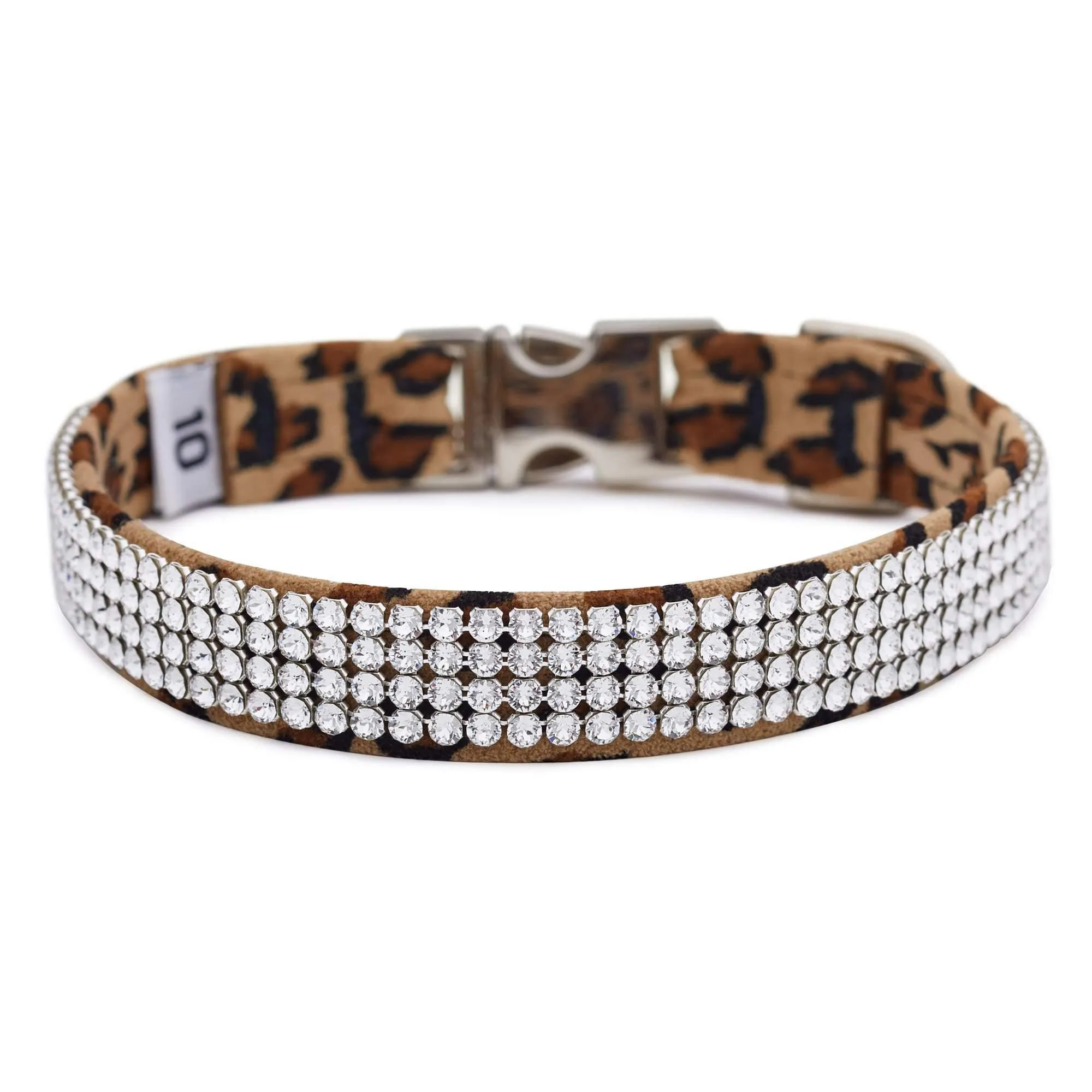 Cheetah 4 Row Giltmore Perfect Fit Collar