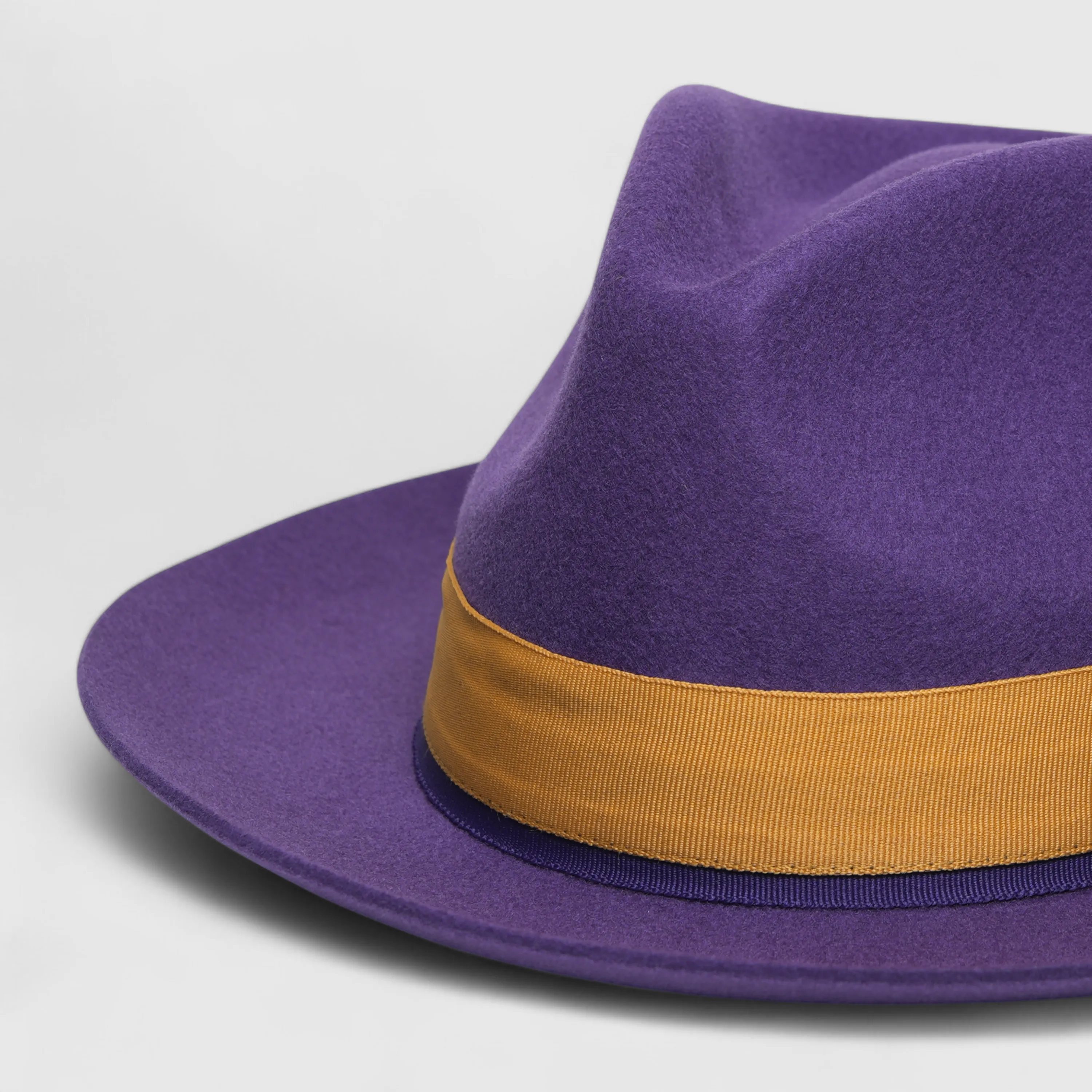 Chokore Urban Glam Fedora Hat with Bowtie Detail (Purple)