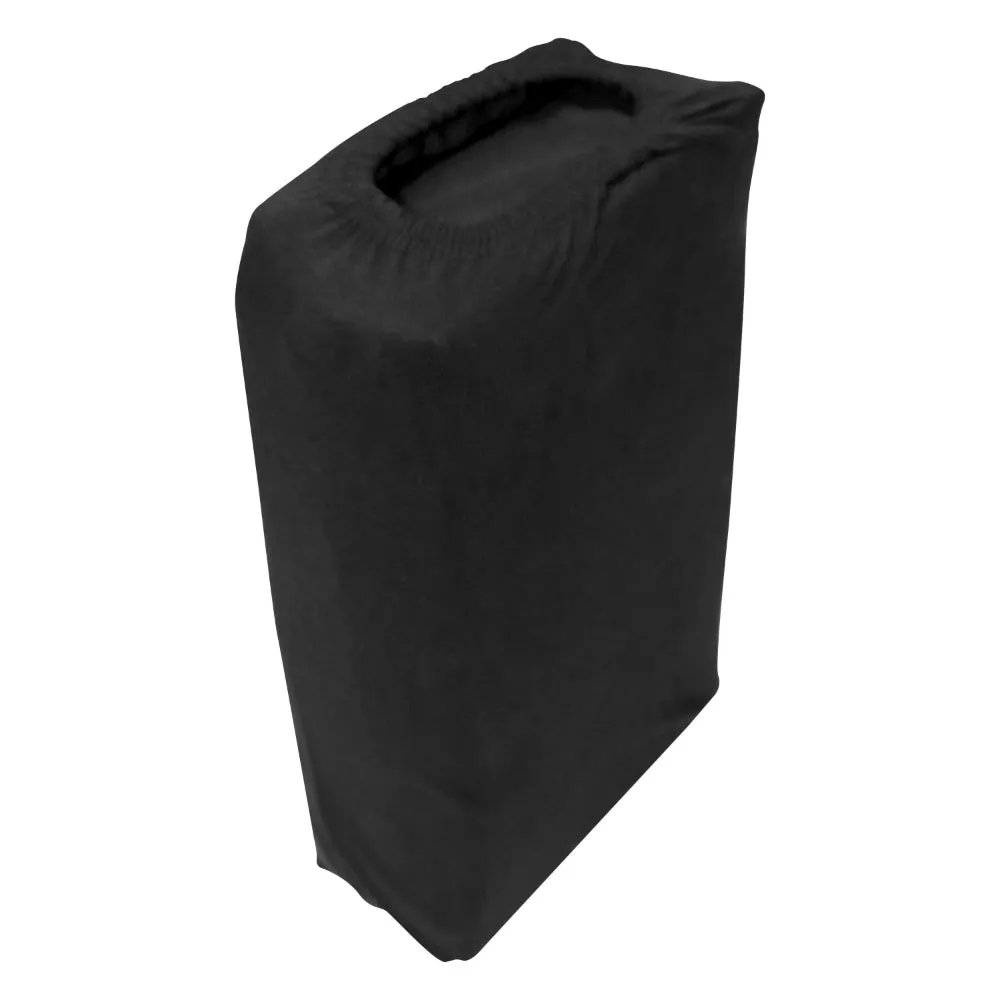 Cotton Home Jersey 1-piece Fitted Sheet Black