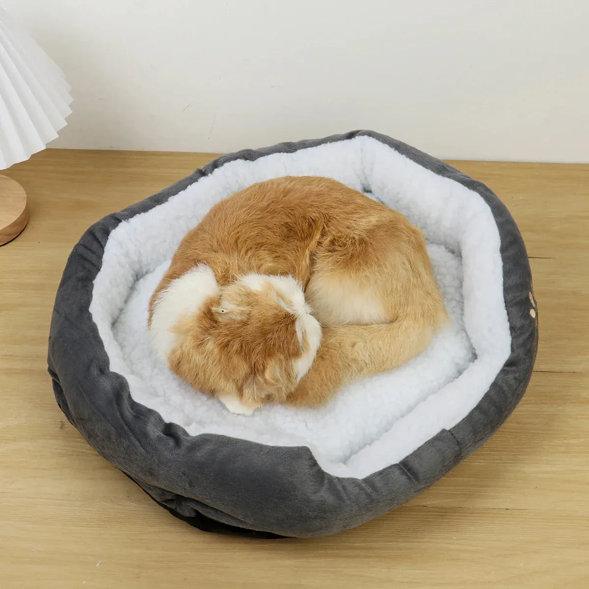 Cozy Pet Bed – Soft and Thickened PP Cotton Cave Bed for Dogs and Cats