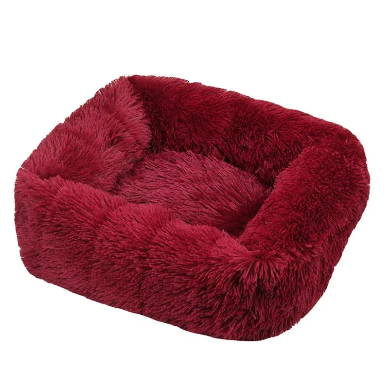 Cozy Plush Pet Bed for Dogs and Cats - Available in Multiple Sizes and Colors