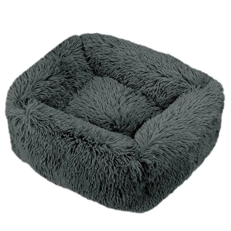 Cozy Plush Pet Bed for Dogs and Cats - Available in Multiple Sizes and Colors