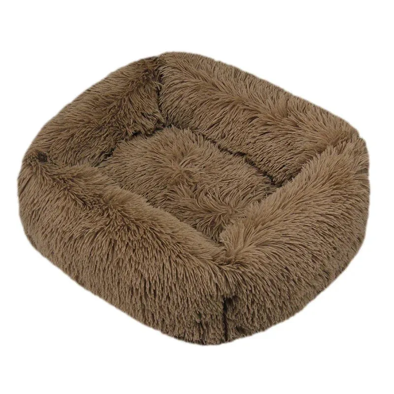 Cozy Plush Pet Bed for Dogs and Cats - Available in Multiple Sizes and Colors