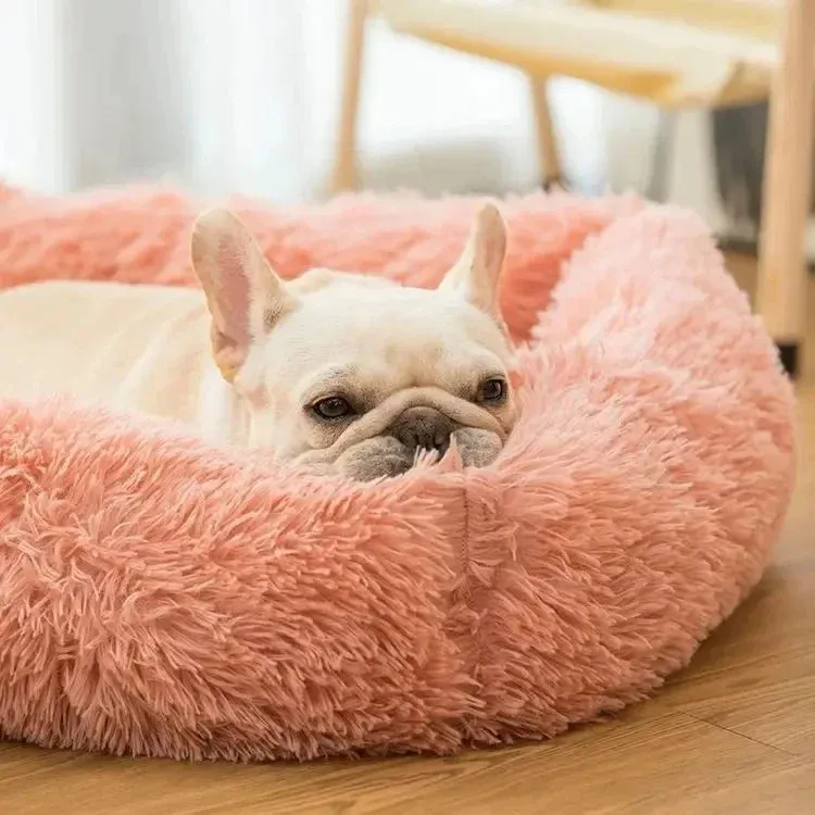 Cozy Plush Pet Bed for Dogs and Cats - Available in Multiple Sizes and Colors