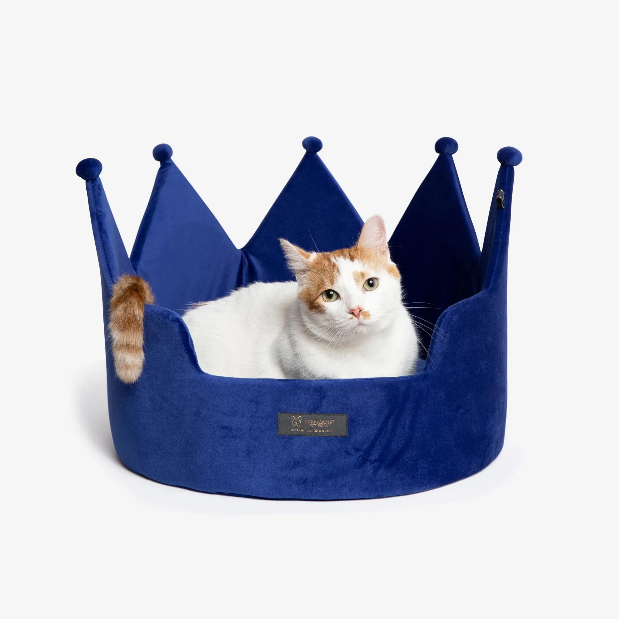 Crown Dog & Cat Fun Bed Cloud Prive Collection - Royal Blue