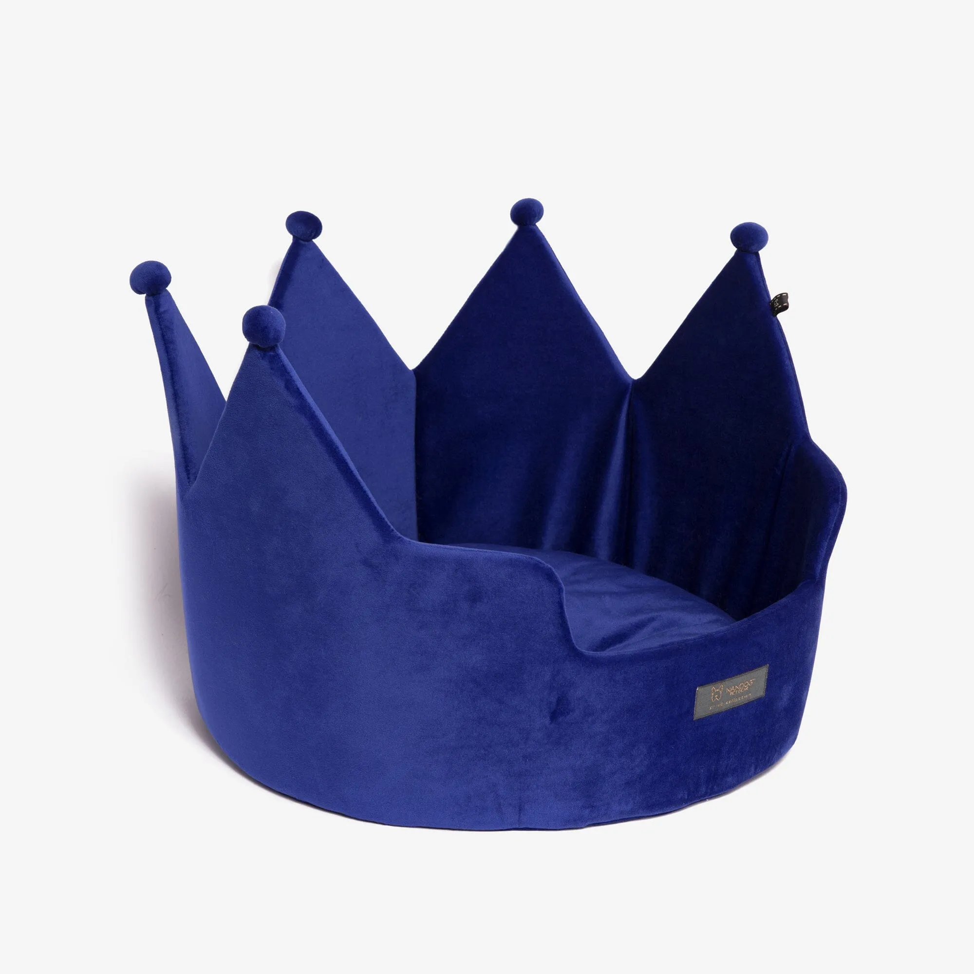 Crown Dog & Cat Fun Bed Cloud Prive Collection - Royal Blue