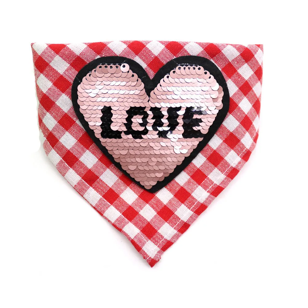 Dog Valentine's Day Saliva Towel