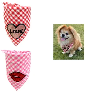 Dog Valentine's Day Saliva Towel