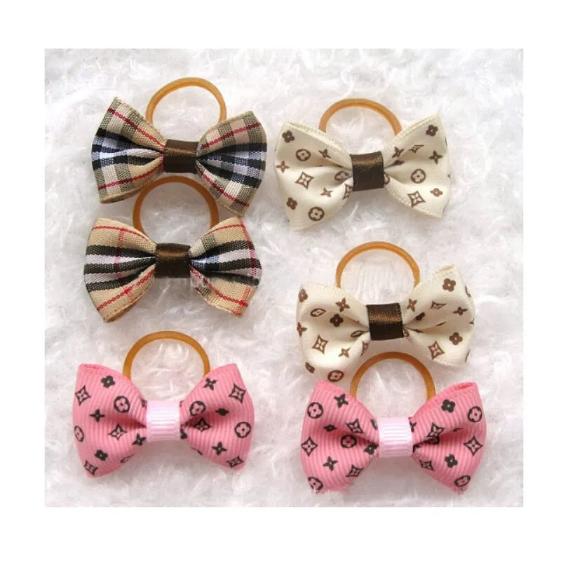 Double-Layer Pet Hair Bows