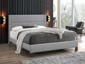 Grey Fabric Bed with Contrast Stitching- Single, Double or Queen - Model #5354