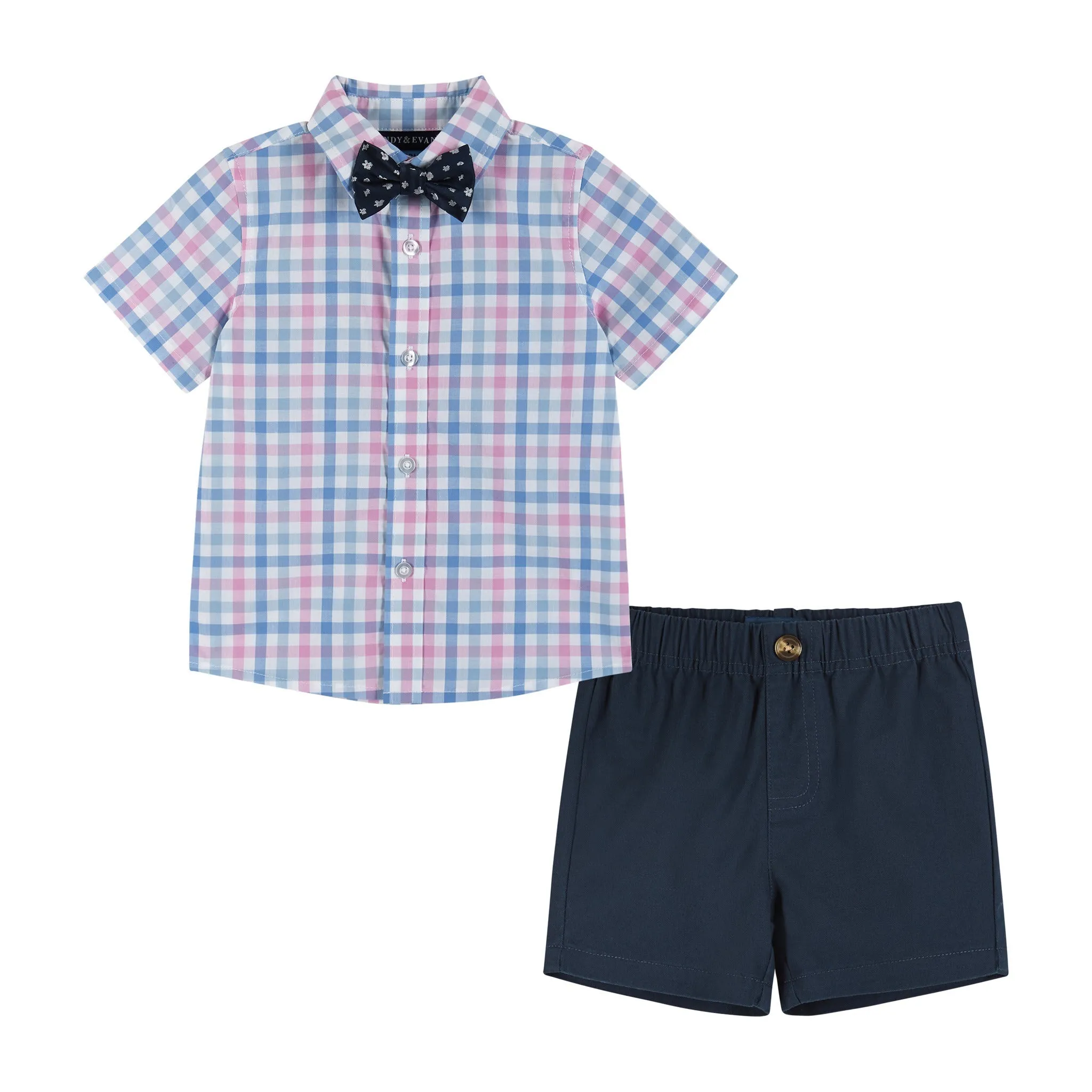 Infant Plaid 3-Piece Buttondown Set | Navy