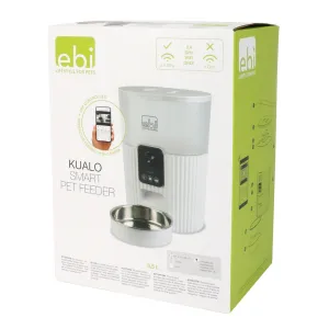 Kualo Smart Feeder With Camera 3.5L - 21x15x28cm White