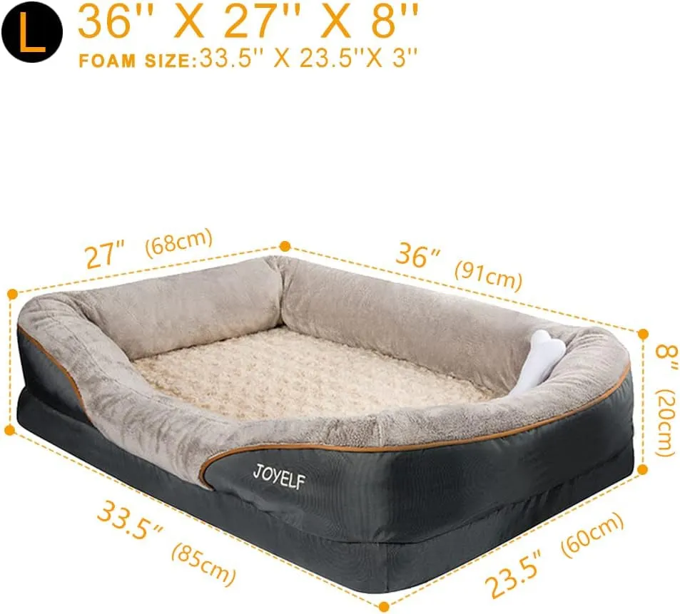 Large Memory Foam Orthopedic Dog Bed - Meet Cloud Nine Comfort! 🐾☁️