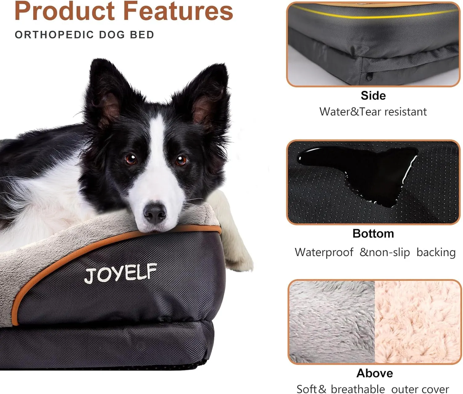 Large Memory Foam Orthopedic Dog Bed - Meet Cloud Nine Comfort! 🐾☁️