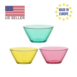 Lav Vega Colored Small Bowl Set of 3, 3 Pcs, 11.75 Oz