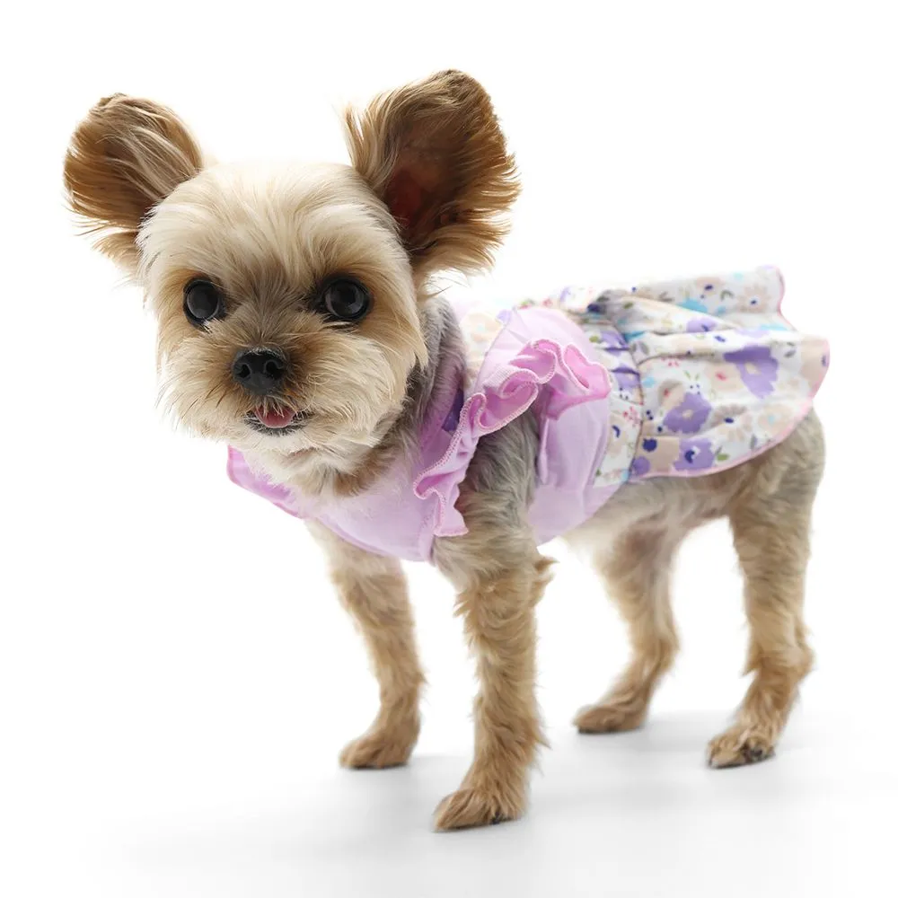 Lilac Cross Back Dog Dress