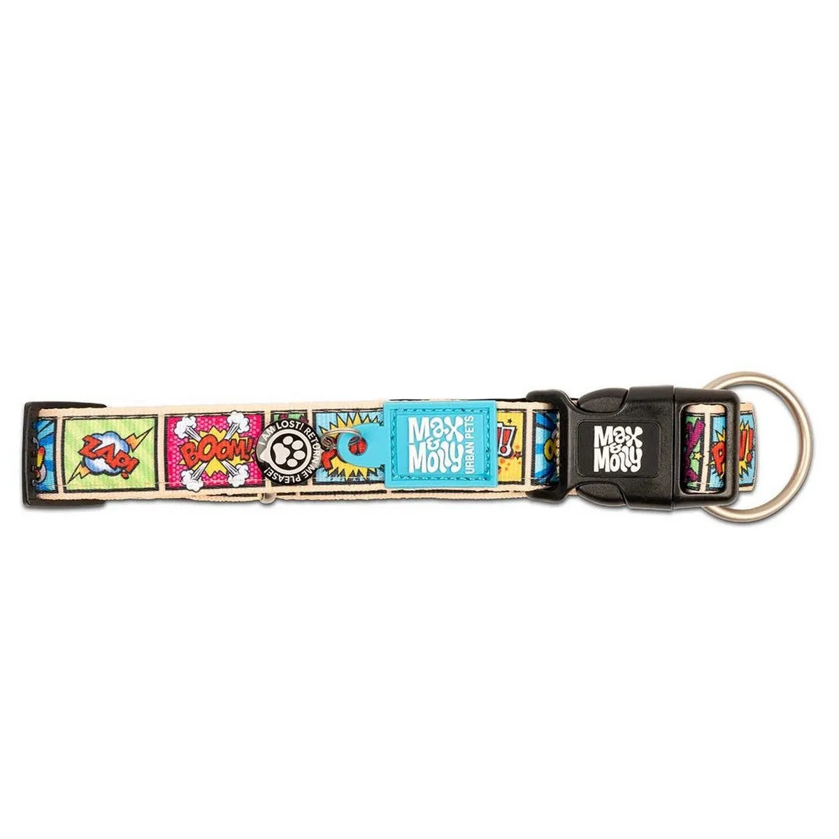 Max&Molly Smart ID Dog Collar Comic L 15-25"