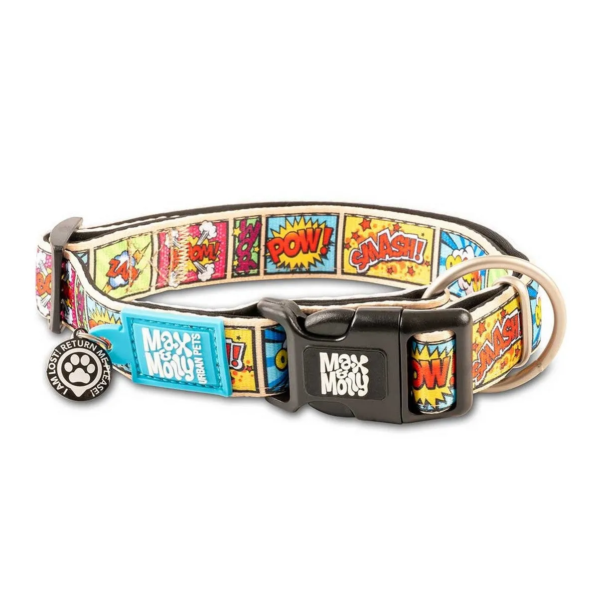 Max&Molly Smart ID Dog Collar Comic L 15-25"