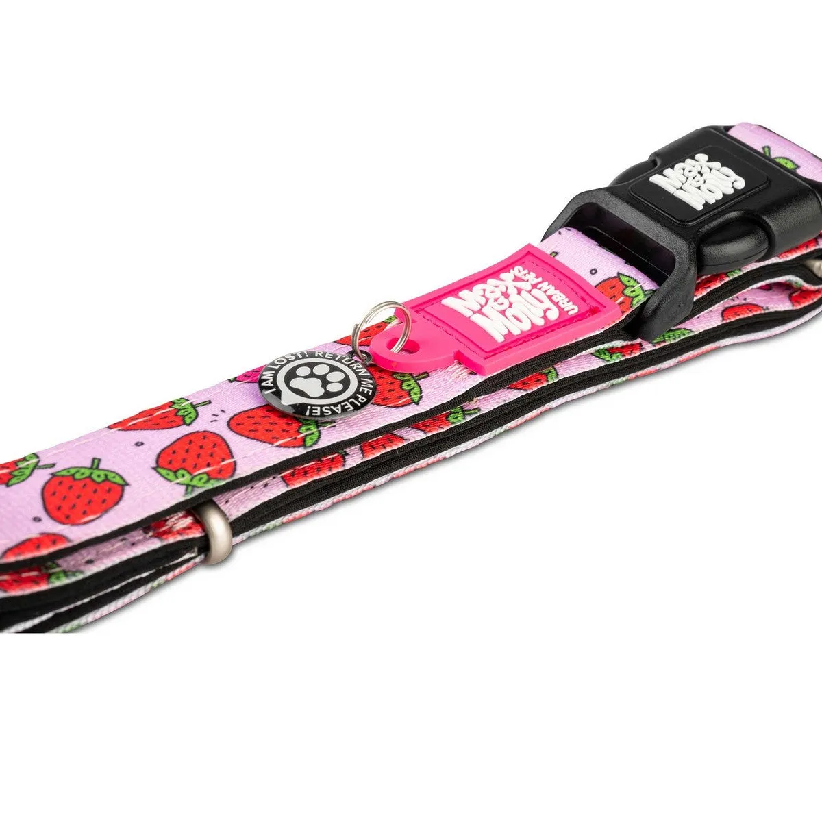 Max&Molly Smart ID Dog Collar Strawberry Dream S 11-18"