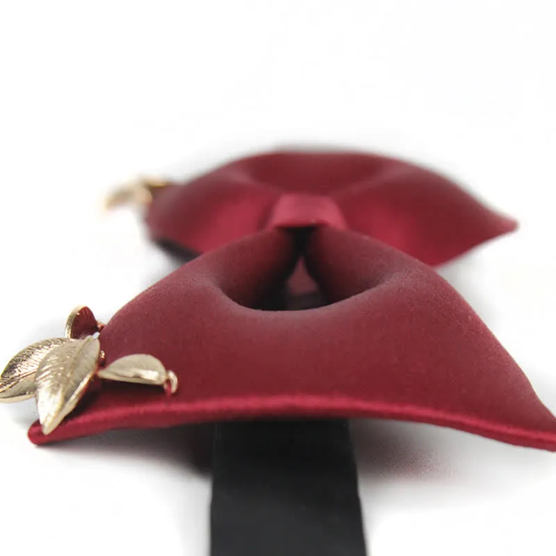 Men's Leaves Garden Wedding Bow Tie