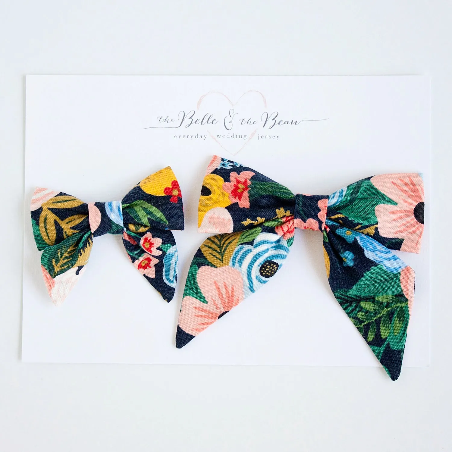 Men's Pre-Tied Bow Tie / Garden Party In Navy