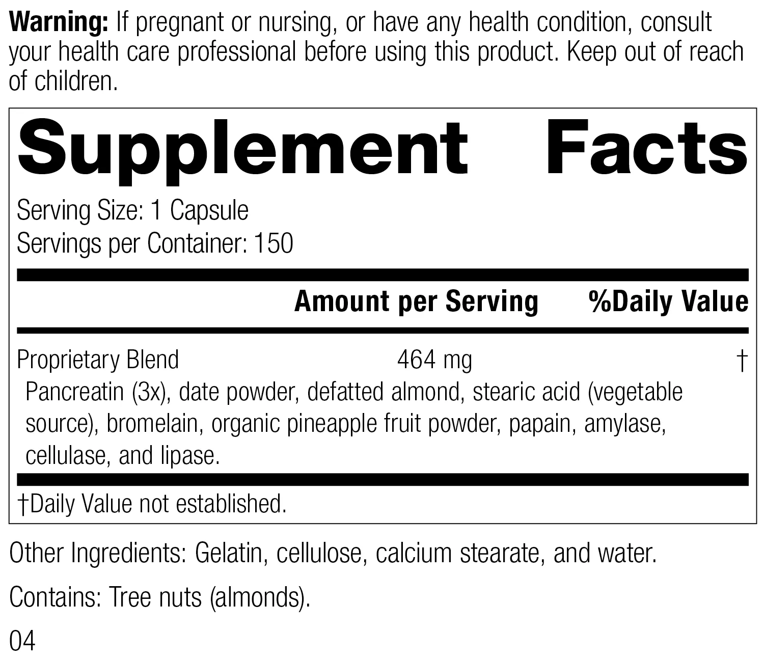 Multizyme®, 150 Capsules