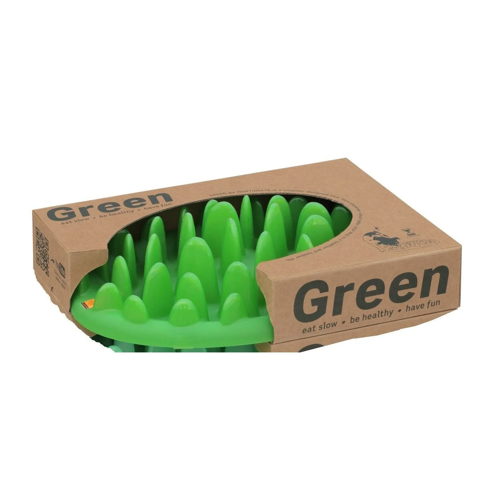 Northmate Green Interactive Slow Feeder Dog Bowl^^^