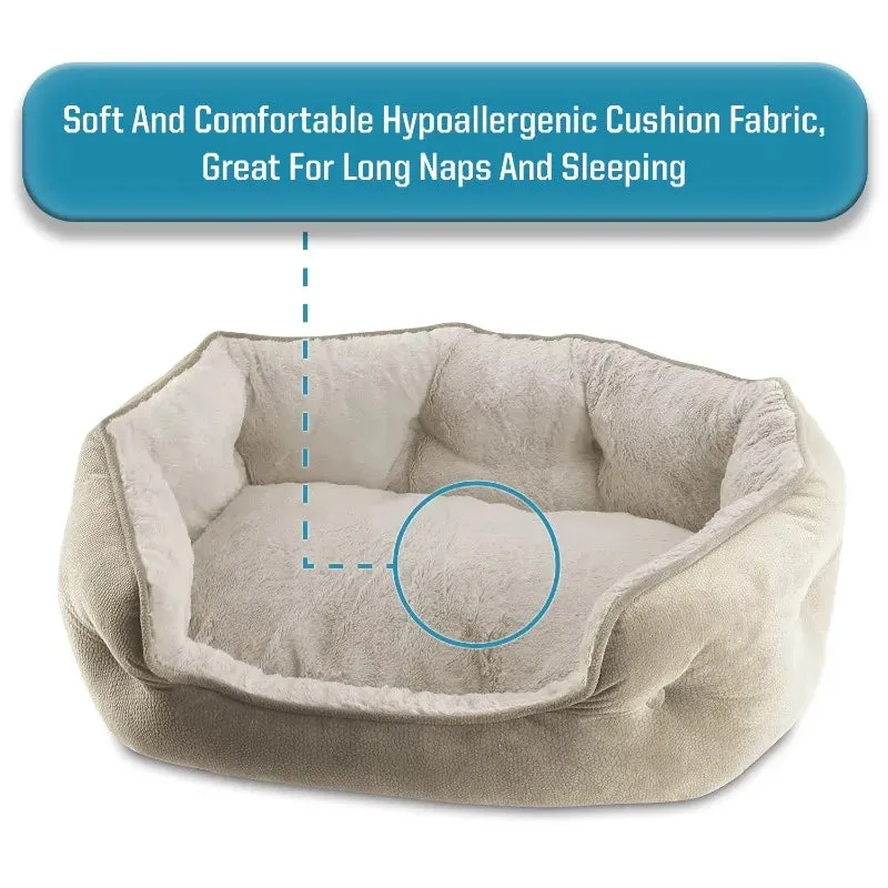 Pat and Pet Emporium | Pet Beds | Premium Cozy Oval Dog Bed