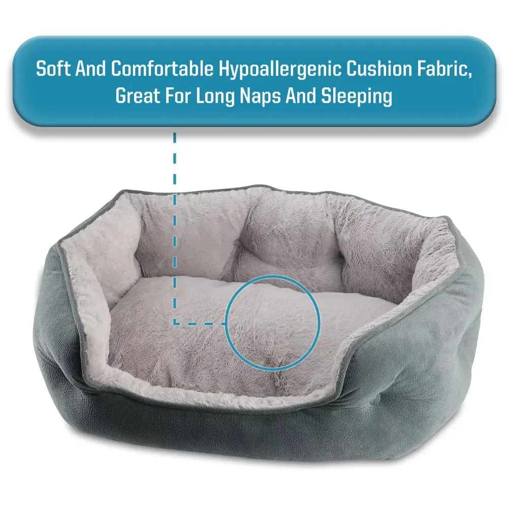 Pat and Pet Emporium | Pet Beds | Premium Cozy Oval Dog Bed