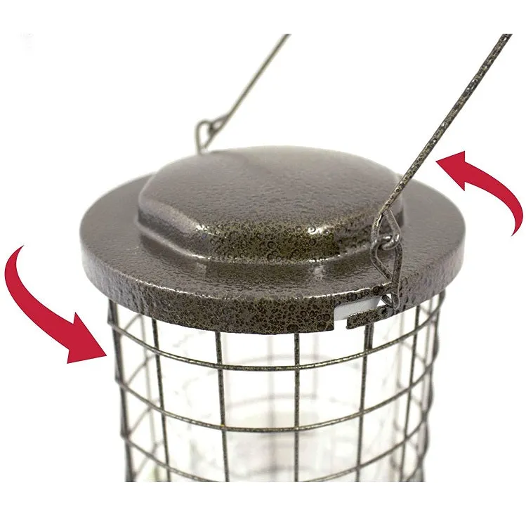 Perky Pet Squirrel Stumper Caged Bird Feeder 114