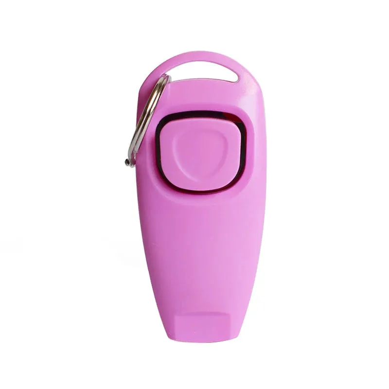 Pet Cat Dog Training Clicker Plastic New Dog Click Trainer Portable Auxiliary Adjustable Wristband Sound Key Chain Dog Supplies