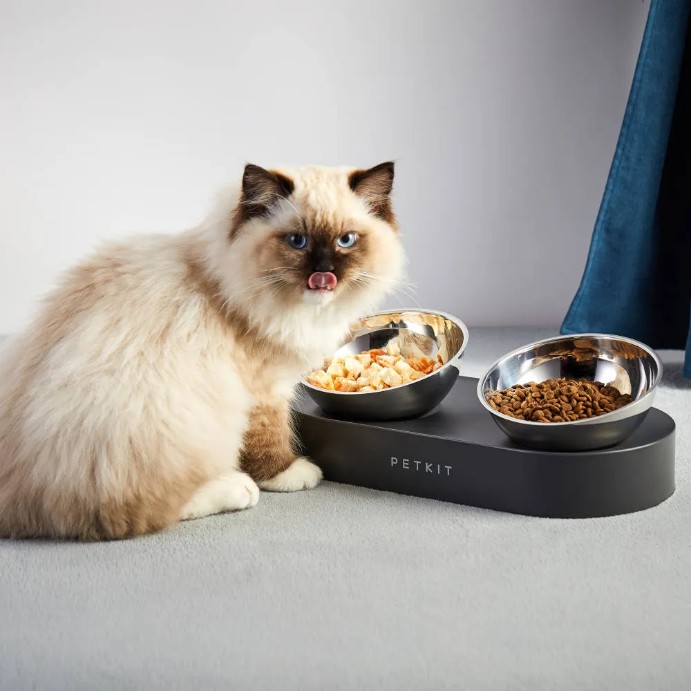 PETKIT Fresh Nano Adjustable Metal Dual Cat Bowl