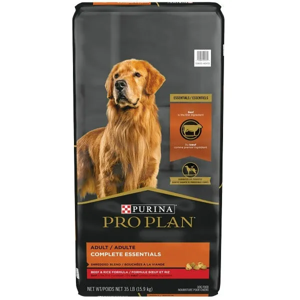 Purina Pro Plan Adult Shredded Blend Beef & Rice Recipe Dry Dog Food