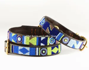 "Passion Flower" Beaded Dog Collar