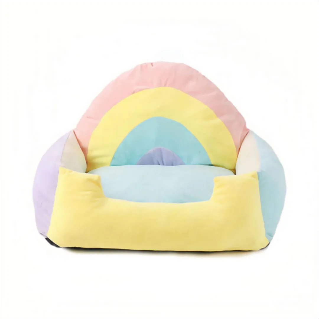 Rainbow Large Cat Bed Dog Bed