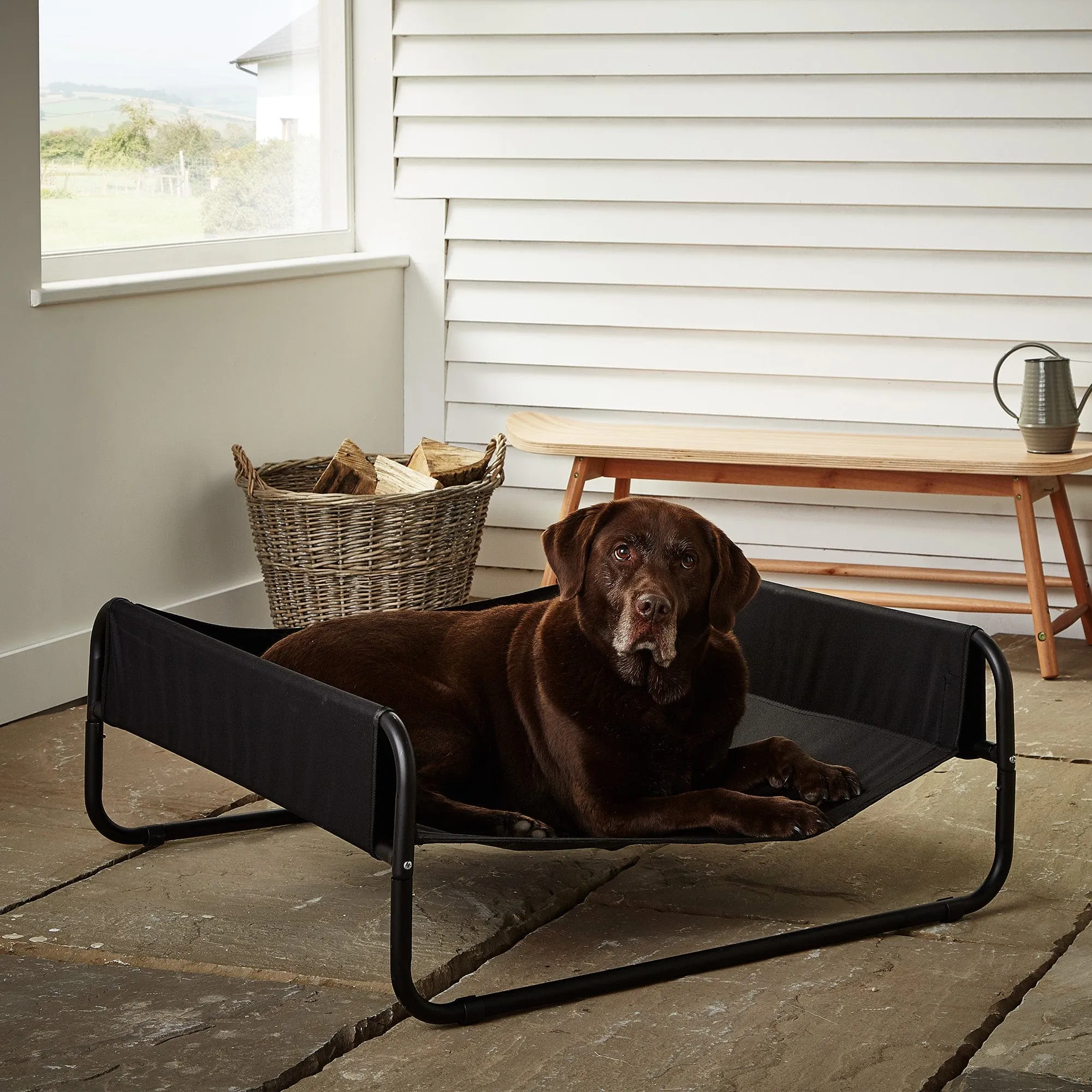 Raised Dog Bed With Sides, Elevated Waterproof Outdoor - Bunty