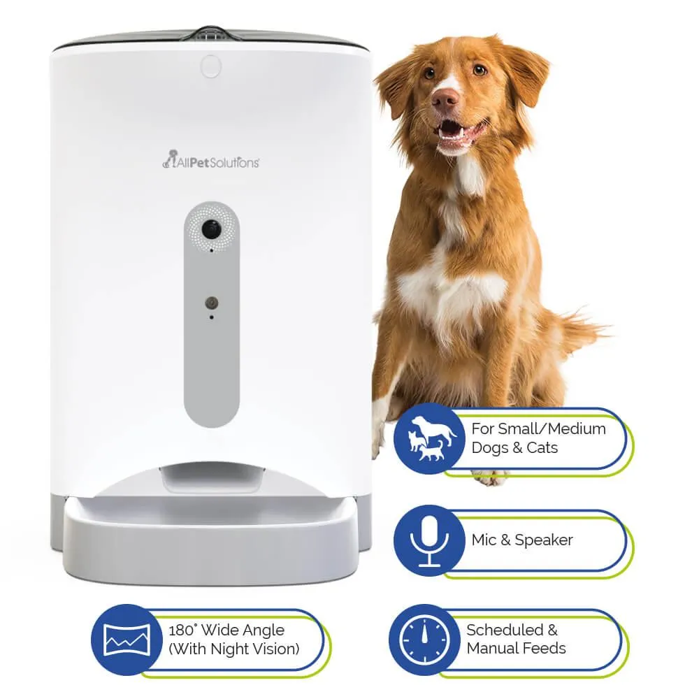 Smart Pet Auto Feeder with WIFI & Camera 4.3L