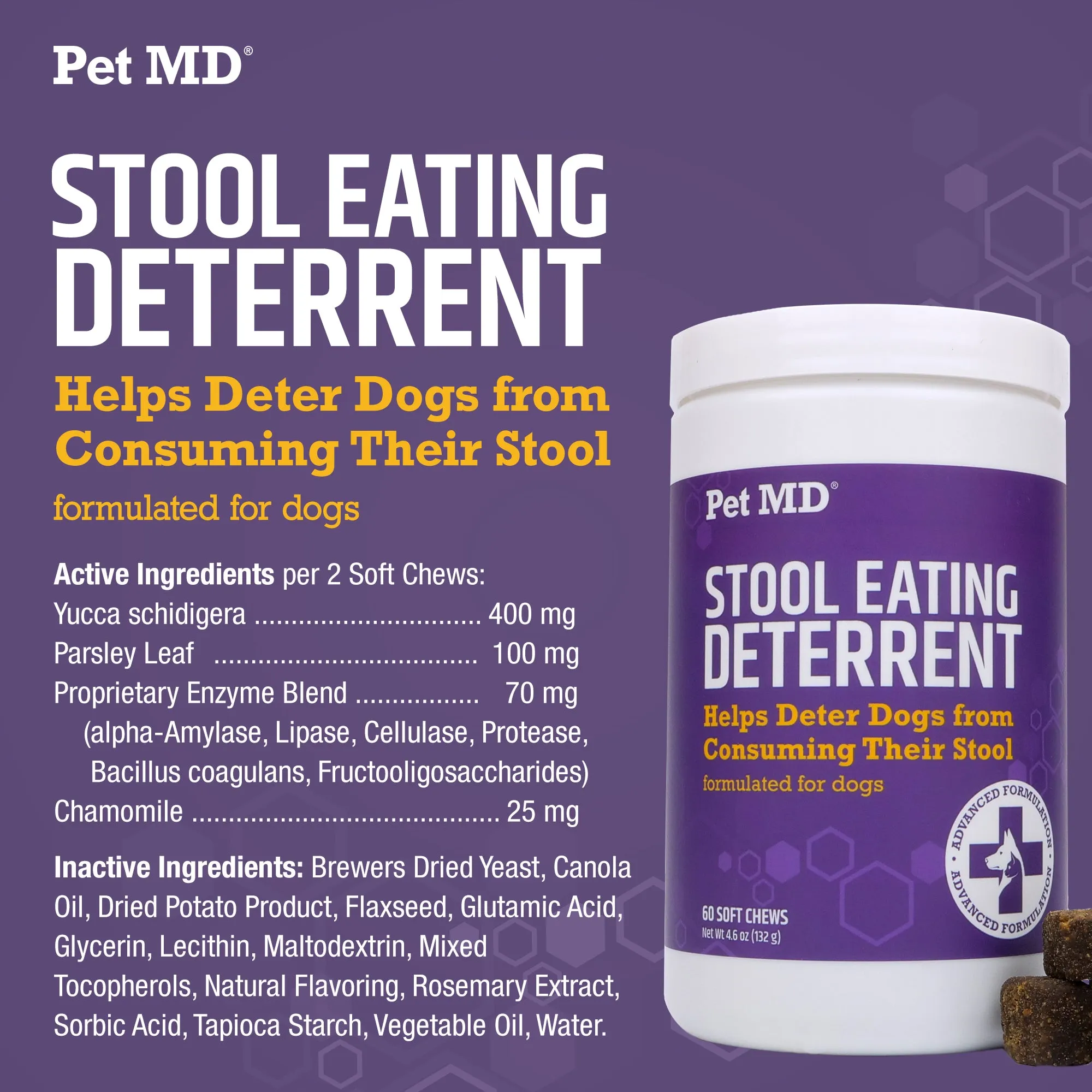 Stool Eating Deterrent for Dogs - 60 ct