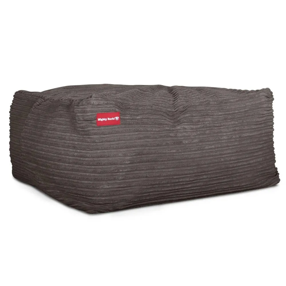 The Crash Pad Memory Foam Dog Bed - Cord Graphite Grey